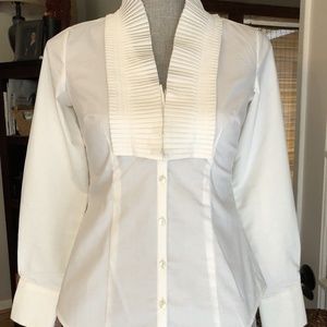 Ann Taylor LOFT Petite - Fitted Structured Ruffled